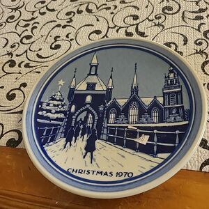 Delft Christmas Plate 1970